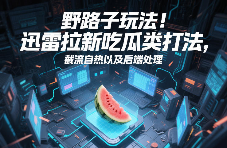 野路子玩法！迅雷拉新吃瓜类打法，截流自热以及后端处理-小目标云网创