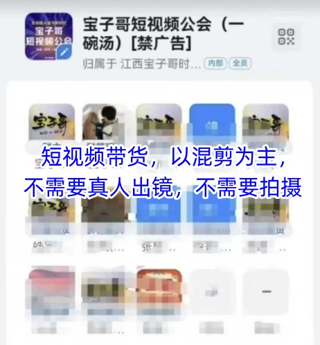 宝子哥头部团队短视频带货，以混剪为主，不需要真人出镜，不需要拍摄【更新26年1月】-小目标云网创