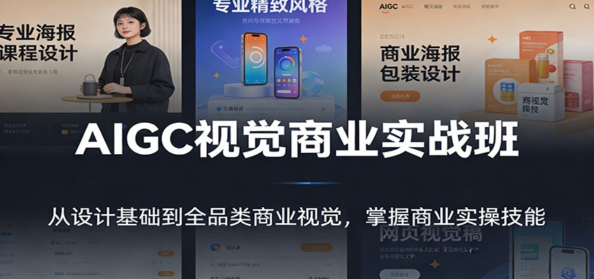 AIGC视觉商业实战班：从设计基础到全品类商业视觉，掌握商业实操技能-小目标云网创