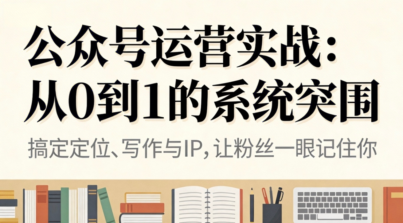 公众号运营实战:从0到1的系统突围-小目标云网创