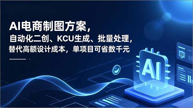 AI电商制图方案,自动化二创、SKU生成、批量处理,替代高额设计成本,单项目可省数千元-小目标云网创