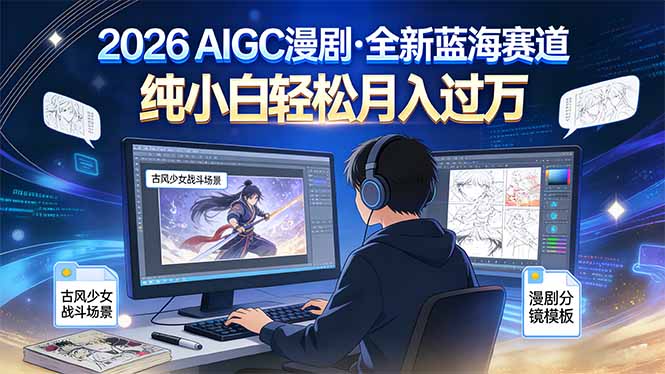 2026年全新蓝海赛道,纯小白轻松月入过万-小目标云网创